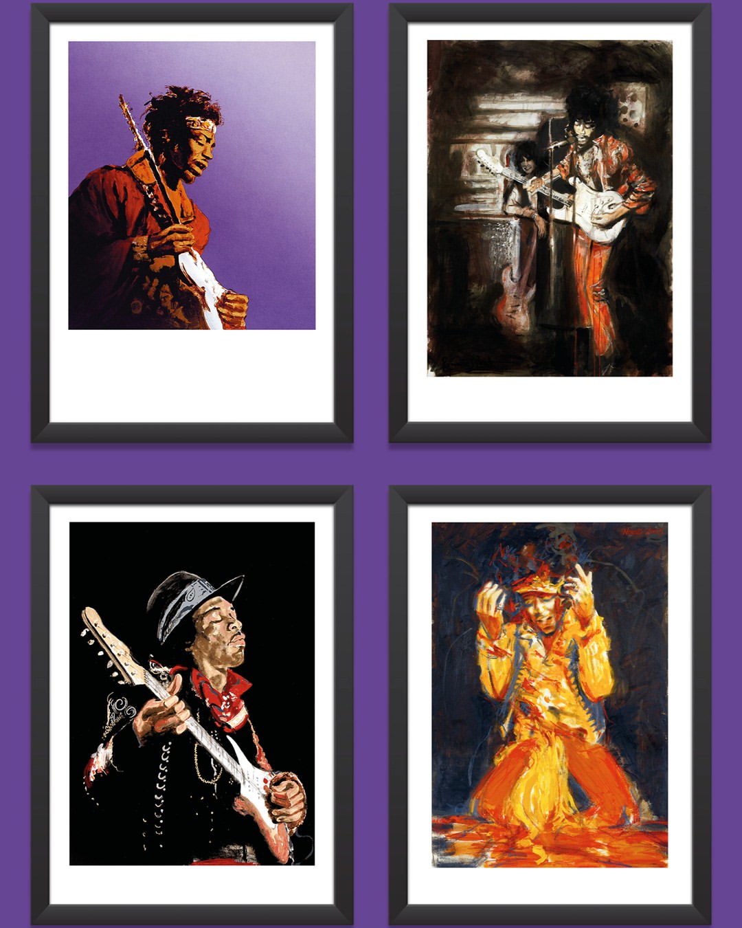 Ronnie Wood rinde homaneje a Hendrix desde la pintura